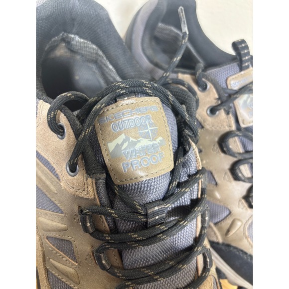 Skechers Selmen Enago Mens 13 Waterproof Hiking Outdoor Trail Sneakers Shoes Tan main image 5